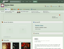 Tablet Screenshot of damien-satan.deviantart.com