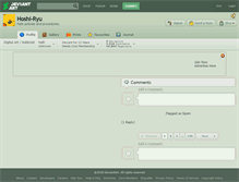 Tablet Screenshot of hoshi-ryu.deviantart.com