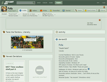 Tablet Screenshot of fofa.deviantart.com