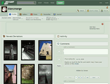 Tablet Screenshot of blancmange.deviantart.com