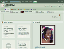 Tablet Screenshot of l0st-in-dr3ams.deviantart.com