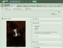 Tablet Screenshot of dennelf.deviantart.com