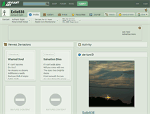 Tablet Screenshot of exile838.deviantart.com