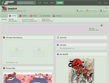 Tablet Screenshot of beast44.deviantart.com