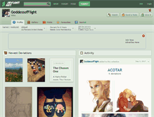 Tablet Screenshot of goddessofflight.deviantart.com