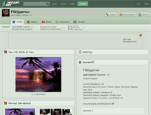 Tablet Screenshot of fliksparrow.deviantart.com