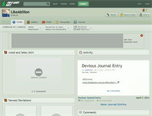 Tablet Screenshot of likeabillion.deviantart.com