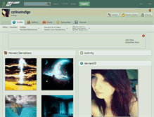 Tablet Screenshot of celineindigo.deviantart.com