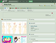 Tablet Screenshot of bellas-pixels.deviantart.com