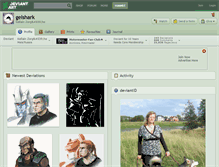 Tablet Screenshot of gelshark.deviantart.com