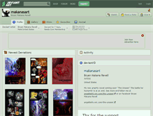 Tablet Screenshot of makanasart.deviantart.com