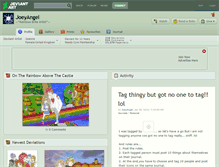 Tablet Screenshot of joeyangel.deviantart.com