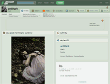 Tablet Screenshot of antimark.deviantart.com