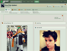 Tablet Screenshot of emo-pink-spiders.deviantart.com