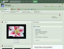 Tablet Screenshot of mkm-pro.deviantart.com