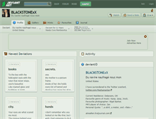 Tablet Screenshot of blackstonexx.deviantart.com