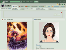 Tablet Screenshot of linelana.deviantart.com