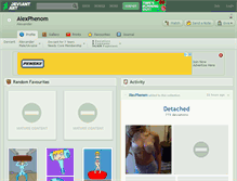 Tablet Screenshot of alexphenom.deviantart.com
