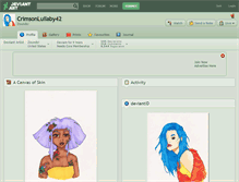 Tablet Screenshot of crimsonlullaby42.deviantart.com