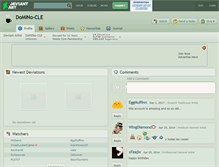 Tablet Screenshot of domino-cle.deviantart.com
