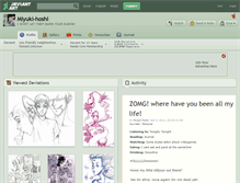Tablet Screenshot of miyuki-hoshi.deviantart.com