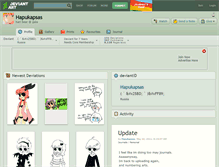 Tablet Screenshot of hapukapsas.deviantart.com