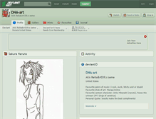 Tablet Screenshot of dna-art.deviantart.com