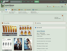 Tablet Screenshot of navarr0jones.deviantart.com