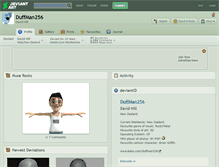 Tablet Screenshot of duffman256.deviantart.com