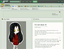 Tablet Screenshot of misteve.deviantart.com
