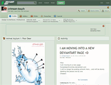 Tablet Screenshot of crimson-touch.deviantart.com