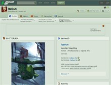 Tablet Screenshot of izaskun.deviantart.com