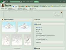 Tablet Screenshot of caedmus.deviantart.com