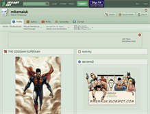 Tablet Screenshot of mikemaluk.deviantart.com
