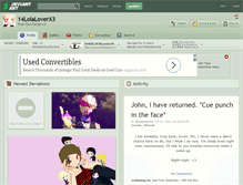 Tablet Screenshot of 14lolaloverx3.deviantart.com