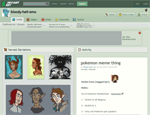 Tablet Screenshot of bloody-hell-emo.deviantart.com