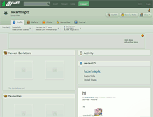 Tablet Screenshot of lucariolaplz.deviantart.com