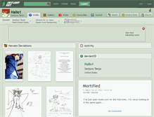 Tablet Screenshot of halio1.deviantart.com