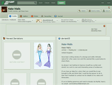 Tablet Screenshot of nate-walis.deviantart.com