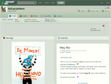 Tablet Screenshot of itsscaryinhere.deviantart.com