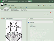 Tablet Screenshot of imaim.deviantart.com