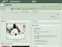 Tablet Screenshot of frostbunny.deviantart.com