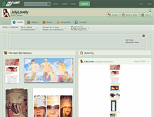 Tablet Screenshot of julylovely.deviantart.com