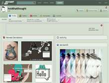 Tablet Screenshot of holdthatthought.deviantart.com