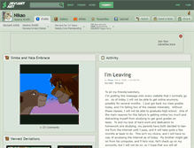 Tablet Screenshot of nikao.deviantart.com