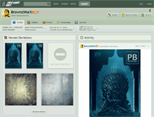 Tablet Screenshot of brownzworx.deviantart.com