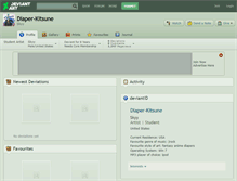 Tablet Screenshot of diaper-kitsune.deviantart.com