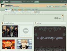 Tablet Screenshot of cleo-kitten.deviantart.com