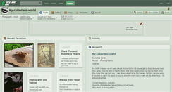 Desktop Screenshot of my-colourless-world.deviantart.com