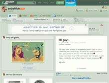 Tablet Screenshot of andrahilde.deviantart.com